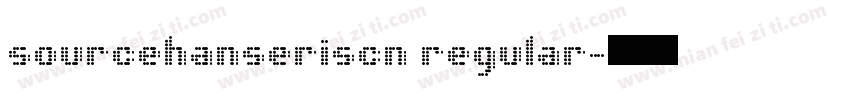 sourcehanseriscn regular字体转换